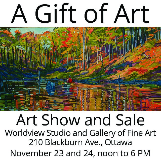 A Gift of Art, Saturday, November 23 – Sunday November 24,  from 12:00pm to 6:00pm 