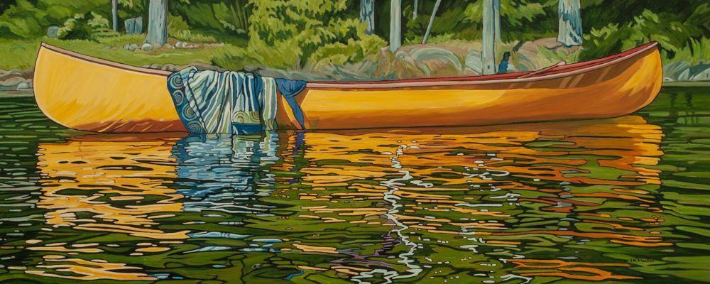Oil on canvas painting 24" x 60"