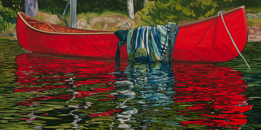 Oil on canvas painting 30" x 60"