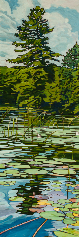 Oil on canvas painting 16" x 48"